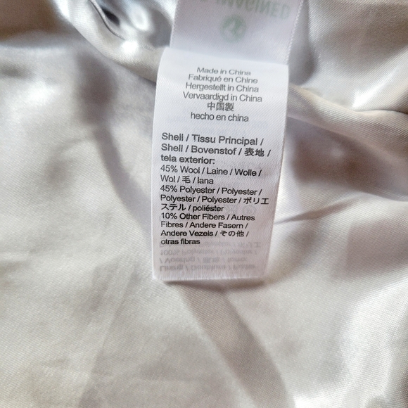 J. Crew Silver Gray Lady Day Coat Wool-blend Pea-coat Button Closure Jacket - Picture 8 of 12